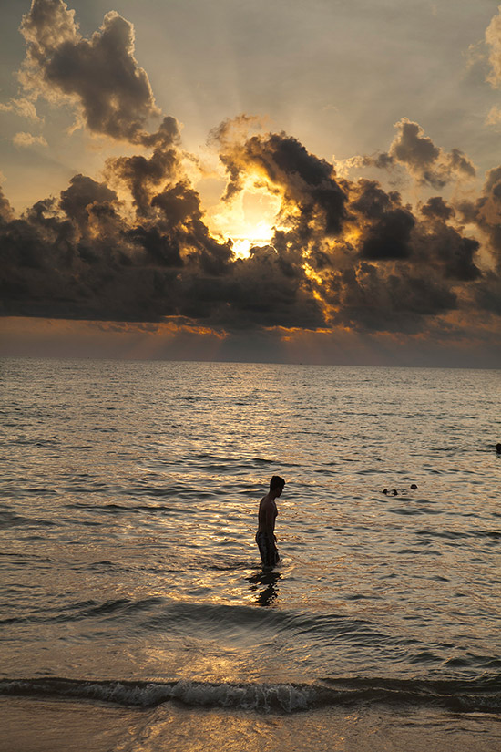 A sunset on Long Beach